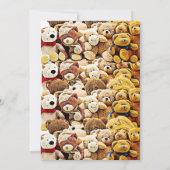 Teddy Bear Boy Baby Shower Einladungen (Rückseite)