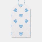 Teddy Bear Boy Baby Shower Geschenkanhänger (Rückseite)