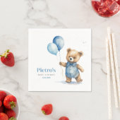 Teddy Bear Boy Baby Shower Serviette (Beispiel)