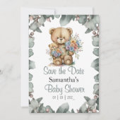 Teddy Bear Boy Baby Showthema (Vorderseite)