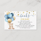 Teddy Bear Boy Bringen Sie eine Buchkarte mit Begleitkarte (Vorderseite)