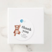 Teddy Bear Boy Erster Geburtstag Geschenkanhänger (Beispiel)