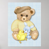 Teddy Bear Boy Kinderzimmer Fun Poster (Vorne)