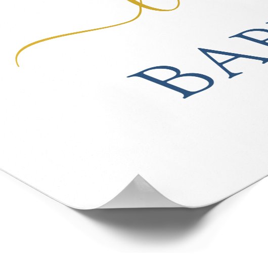 Teddy Bear Boy Willkommenzeichen Poster (Ecke)