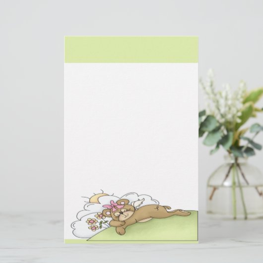 Teddy Bear Briefpapier (Stehend Vorderseite)