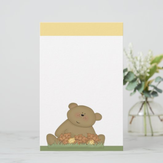Teddy Bear Briefpapier (Stehend Vorderseite)