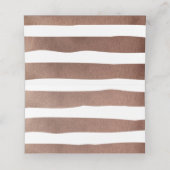 Teddy Bear Brown and Gold Balloons Babydusche Platzkarte (Innenseite Aufgefaltet)