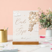 Teddy Bear Brown Babyduschkarten & Geschenke Acrylschild (Hochzeit)