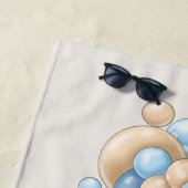 Teddy Bear Brown Ballown Strandtuch für Kinder (Beispiel)