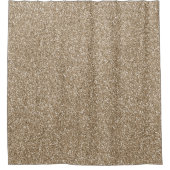 Teddy Bear Brown Gold Glitzer         Duschvorhang (Vorderseite)