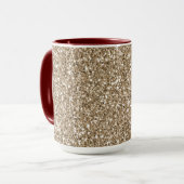 Teddy Bear Brown Gold Glitzer Tasse (Vorderseite Links)