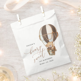 Teddy Bear, Brown Hot Air Ballon, erster Geburtsta Geschenktütchen