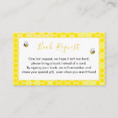 Teddy Bear Bumblebee Book Request Card Begleitkarte (Vorderseite)