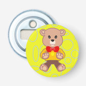 Teddy Bear Button Flaschenöffner (Vorderseite)