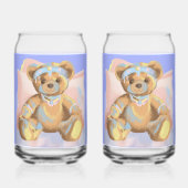 Teddy Bear Can Glass Trinkbehälter Dosenglas (Rückseite)