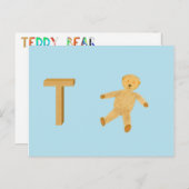 Teddy Bear Card Postkarte (Vorne/Hinten)