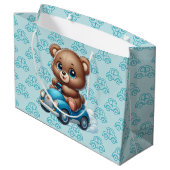 Teddy Bear Cars Große Geschenktüte (Rückseite Schrägansicht)