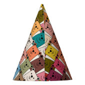 Teddy Bear Cartoon Partyhütchen (Rückseite)