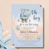 Teddy Bear Celestial Oh Boy Baby Shower Einladung