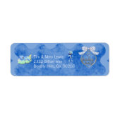 Teddy Bear Charm Boy Blue Baby Dusche (Vorne)