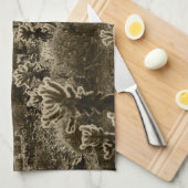 Teddy Bear Cholla Cactus Desert Pflanze Handtuch (Viertel Falte)