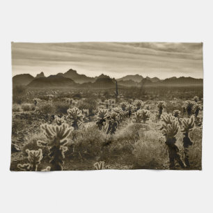 Teddy Bear Cholla Cactus Desert Pflanze Handtuch