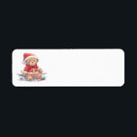 Teddy Bear Christmas Address Labels<br><div class="desc">Teddy Bären Weihnachten-Adressetiketten</div>