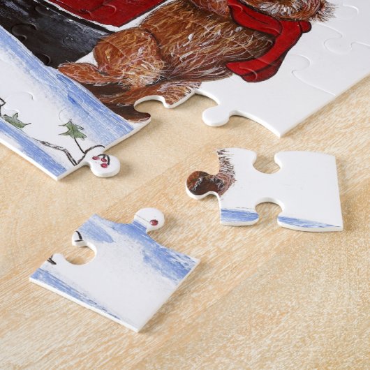 Teddy Bear Christmas Card Puzzle (Seite)