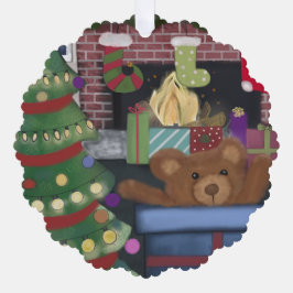 Teddy Bear Christmas Ornament Karte