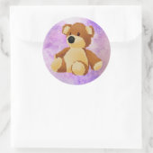 Teddy Bear Circle Sticker (Tasche)