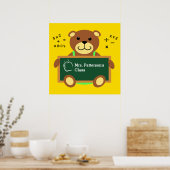 Teddy Bear Class Posters Poster (Küche)