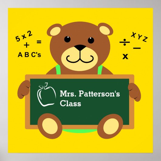 Teddy Bear Class Posters Poster (Vorne)