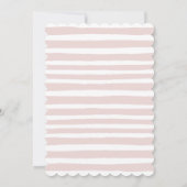 Teddy Bear Cloud Bearly Wait Girl Baby Dusche Einladung (Rückseite)