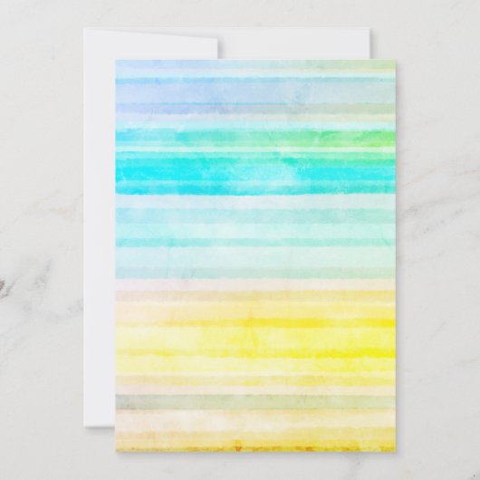 Teddy Bear Cloud Stars Streifen Babydusche Einladung (Rückseite)