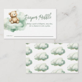 Teddy Bear Clouds Babydusche Windelwindeln Begleitkarte