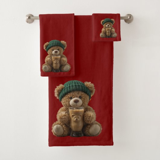 Teddy Bear Cold Brew Badhandtuch Set (Insitu)
