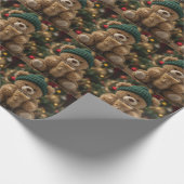 Teddy Bear Cold Brew Geschenkpapier (Ecke)