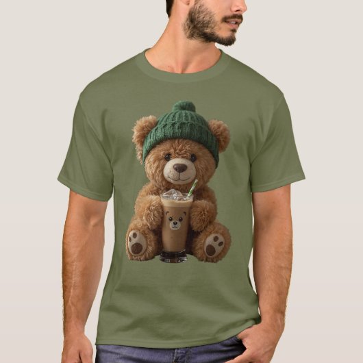 Teddy Bear Cold Brew T-Shirt (Vorderseite)