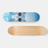 Teddy Bear - Cool Blue Skateboard (Horizontal)