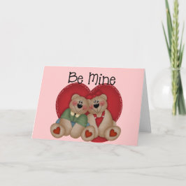 Teddy Bear Couple - Sei meine Valentintagskarte Feiertagskarte
