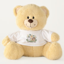 Teddy Bear, Custom Shirt Safari, Name & Datum