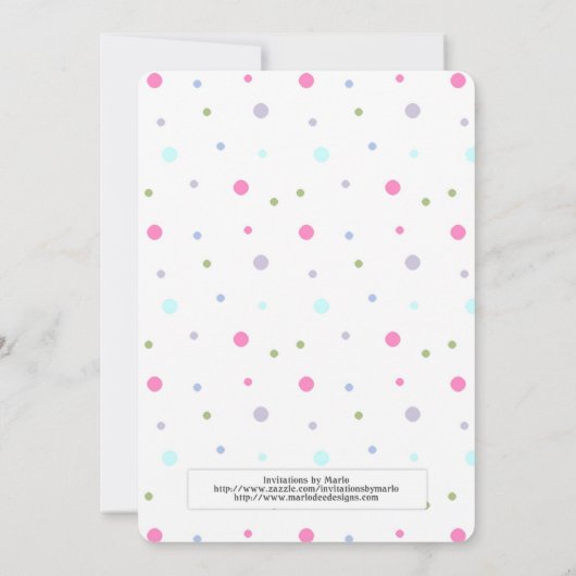 Teddy Bear d1 Einladung (Rückseite)