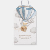 Teddy Bear Danke, Beary First Birthday Geschenkanhänger (Rückseite)