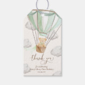 Teddy Bear Danke, dass Sie Beary Mint ersten Gebur Geschenkanhänger (Vorderseite)