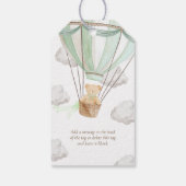 Teddy Bear Danke, dass Sie Beary Mint ersten Gebur Geschenkanhänger (Rückseite)