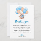 Teddy Bear Danke für die benutzerdefinierte Karte (Vorderseite)