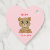 Teddy bear danke geschenkanhänger (Rückseite)