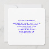 Teddy Bear Day Einladung (Rückseite)