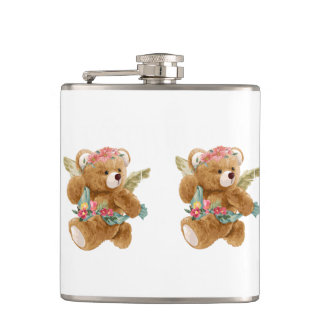 Teddy Bear Day - Feiern Sie die Cuddles und den Ko Flachmann