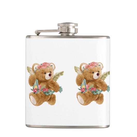 Teddy Bear Day - Feiern Sie die Cuddles und den Ko Flachmann (Vorderseite)